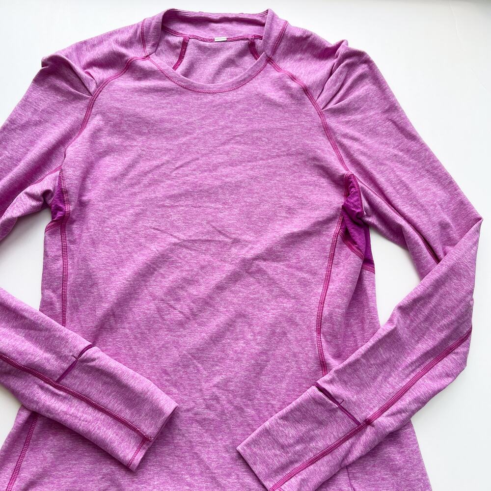 lululemon Think Fast Long Sleeve Top Heathered Ultra Violet